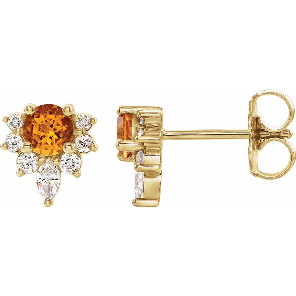 Delphine Gemstone & Diamond Earrings