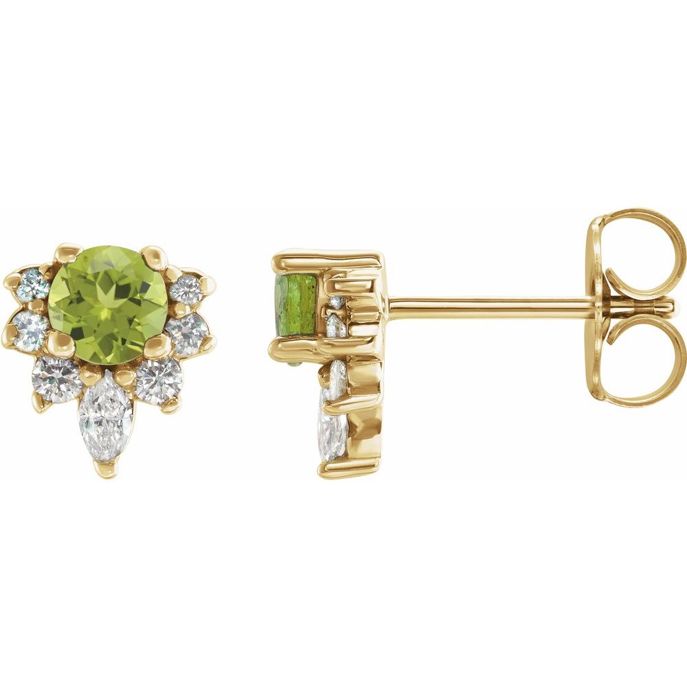 Delphine Gemstone & Diamond Earrings