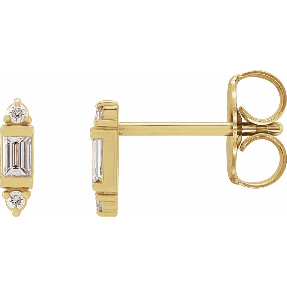 Marcelle Diamond Bar Studs