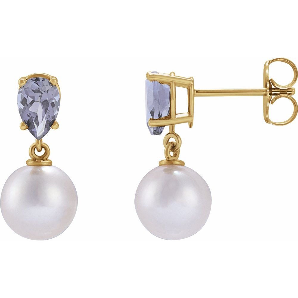 Nadine Pearl & Gemstone Earrings