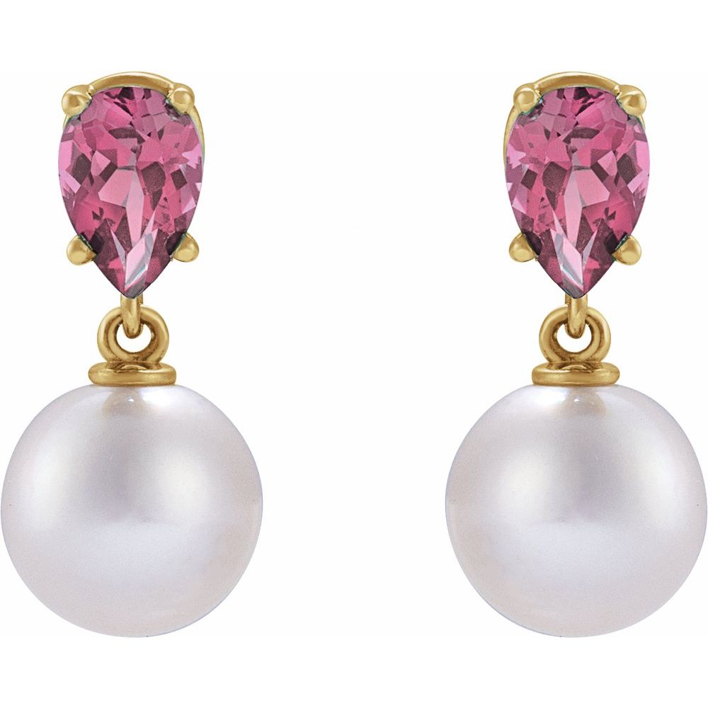 Nadine Pearl & Gemstone Earrings