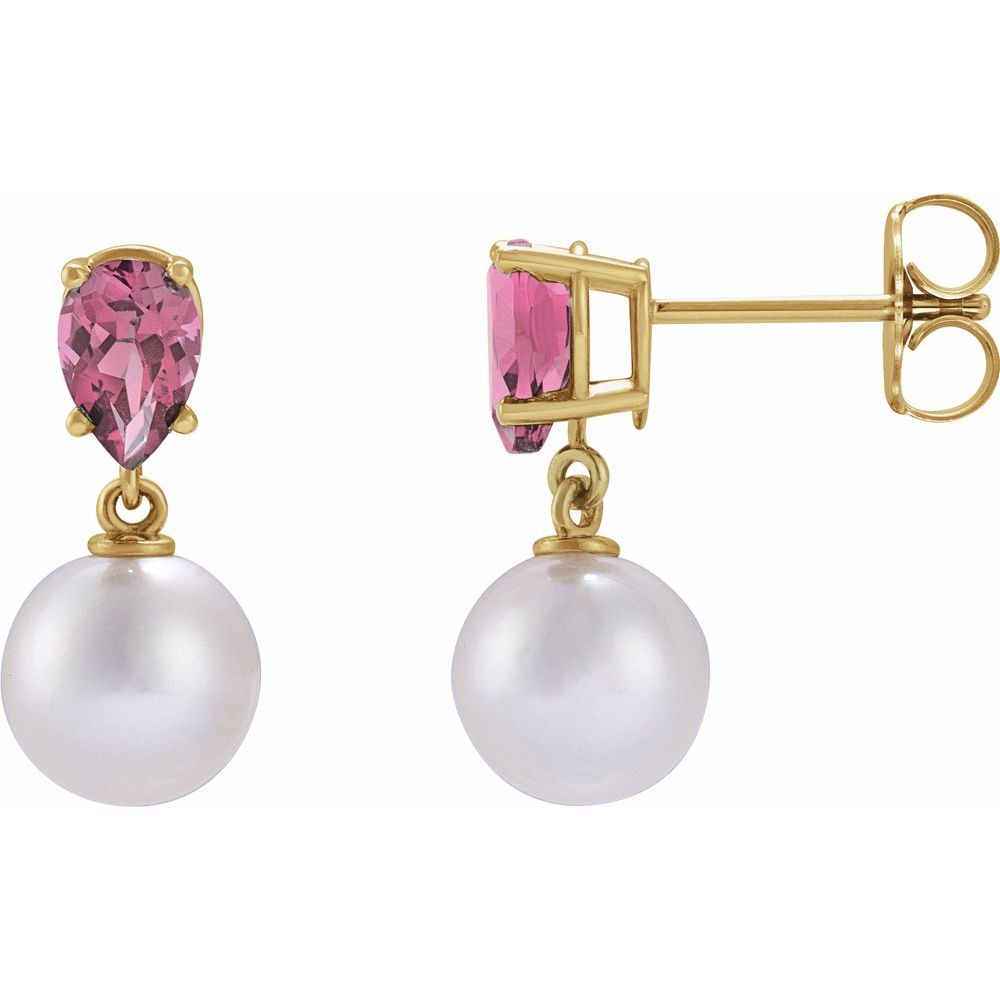 Nadine Pearl & Gemstone Earrings