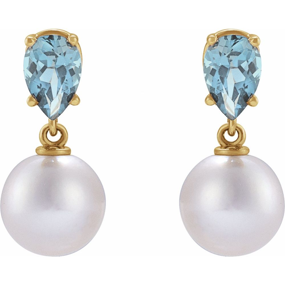 Nadine Pearl & Gemstone Earrings