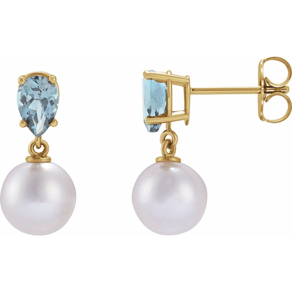 Nadine Pearl & Gemstone Earrings
