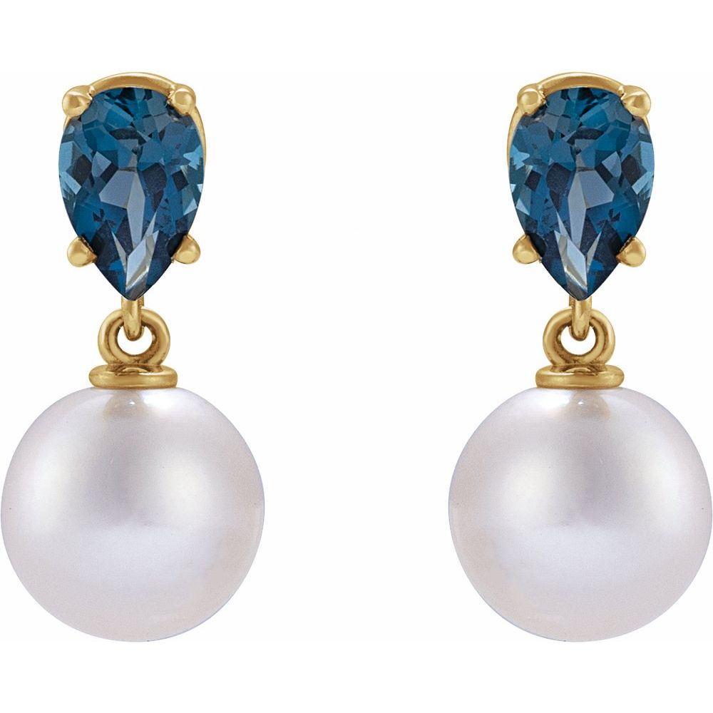 Nadine Pearl & Gemstone Earrings