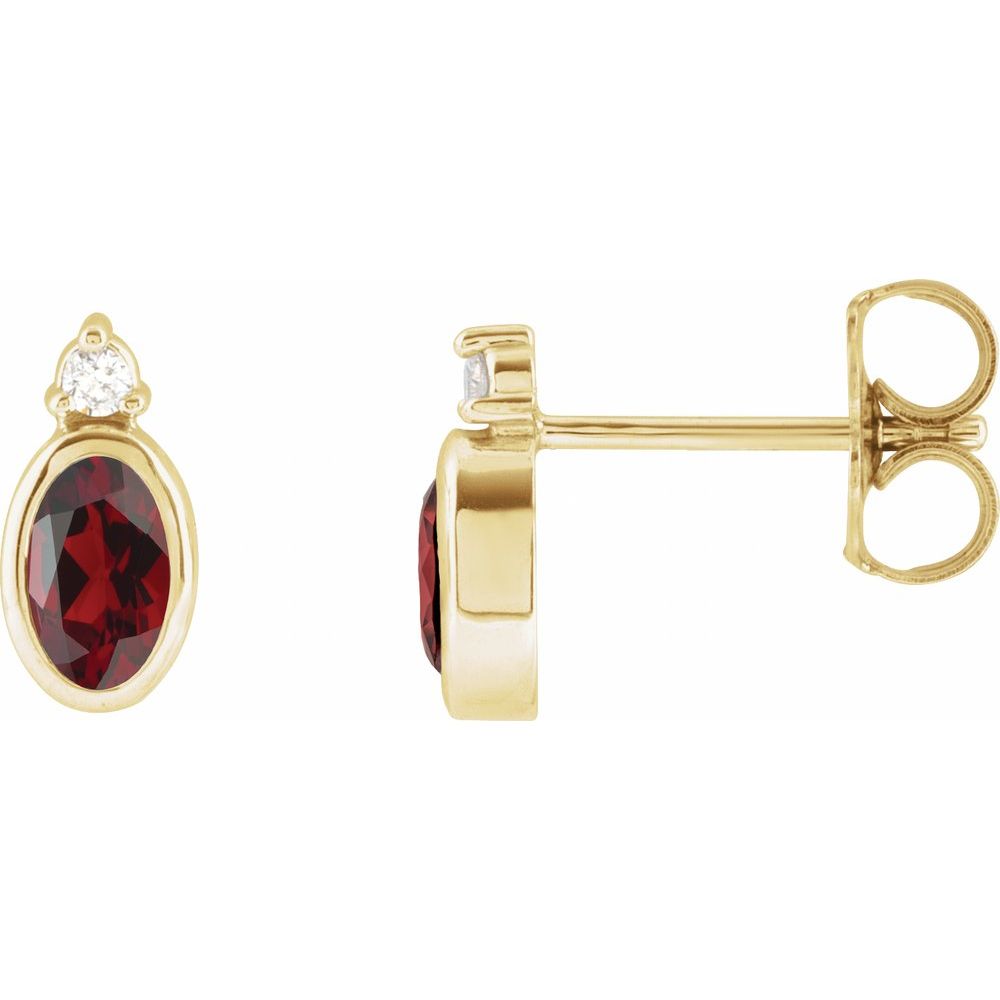 Yasmin Gemstone & Diamond Earrings