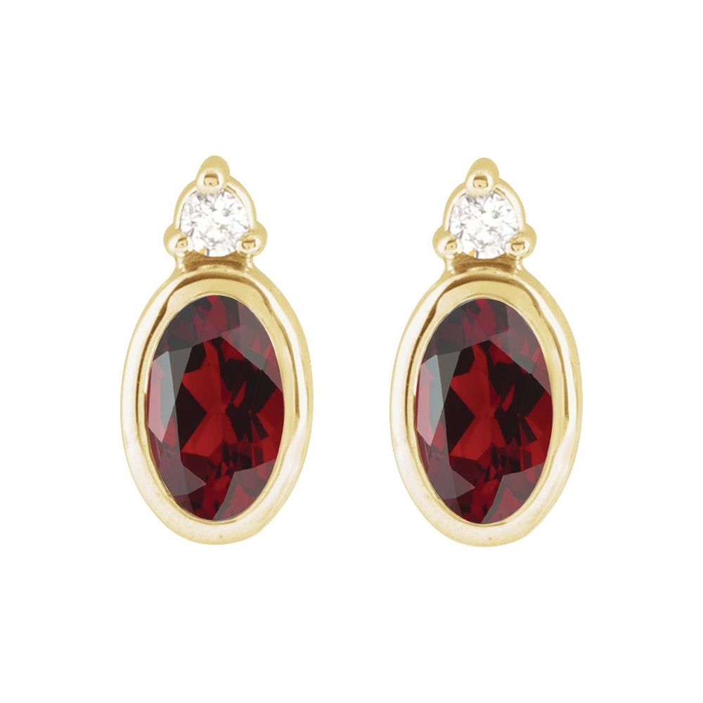 Yasmin Gemstone & Diamond Earrings