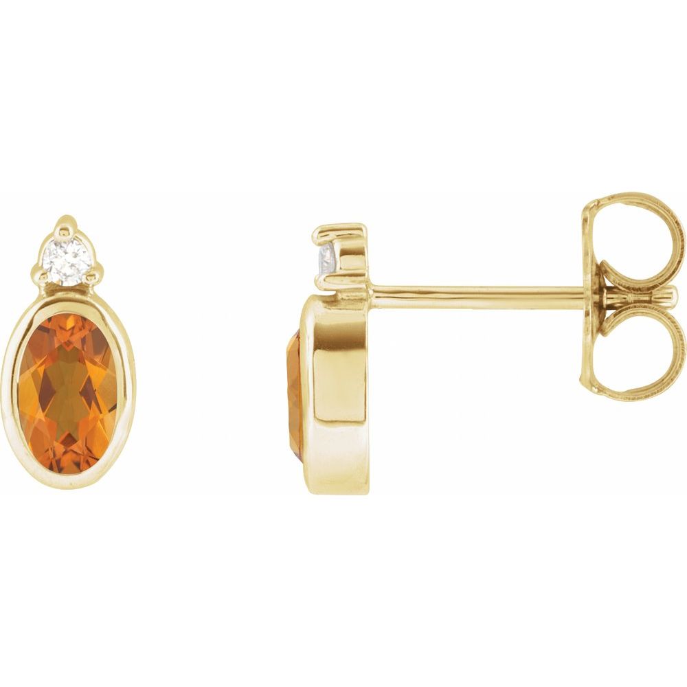 Yasmin Gemstone & Diamond Earrings