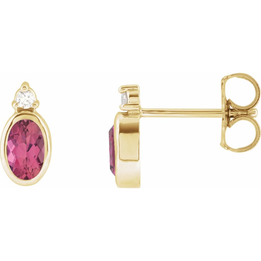 Yasmin Gemstone & Diamond Earrings