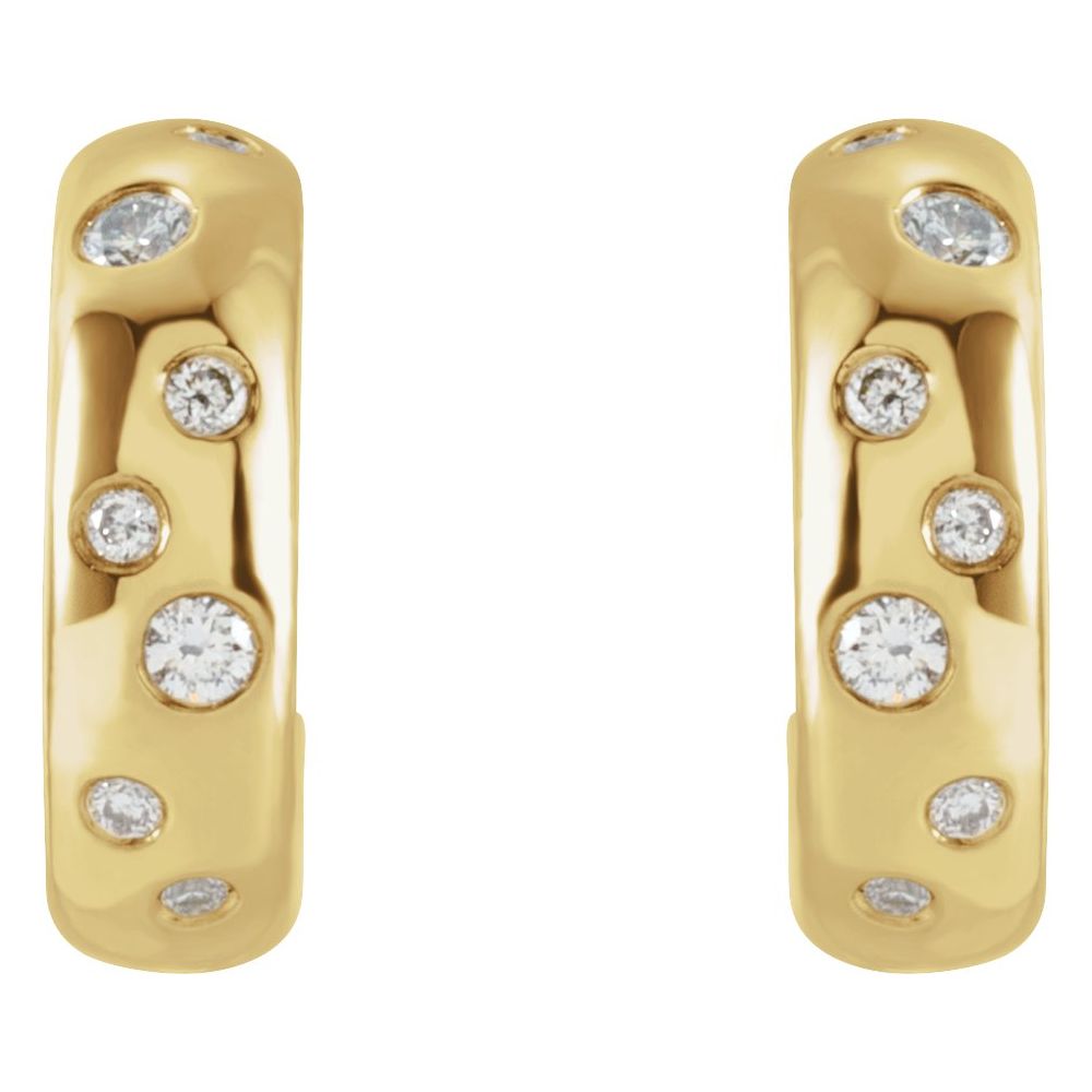 Chloe Diamond Huggie Earrings