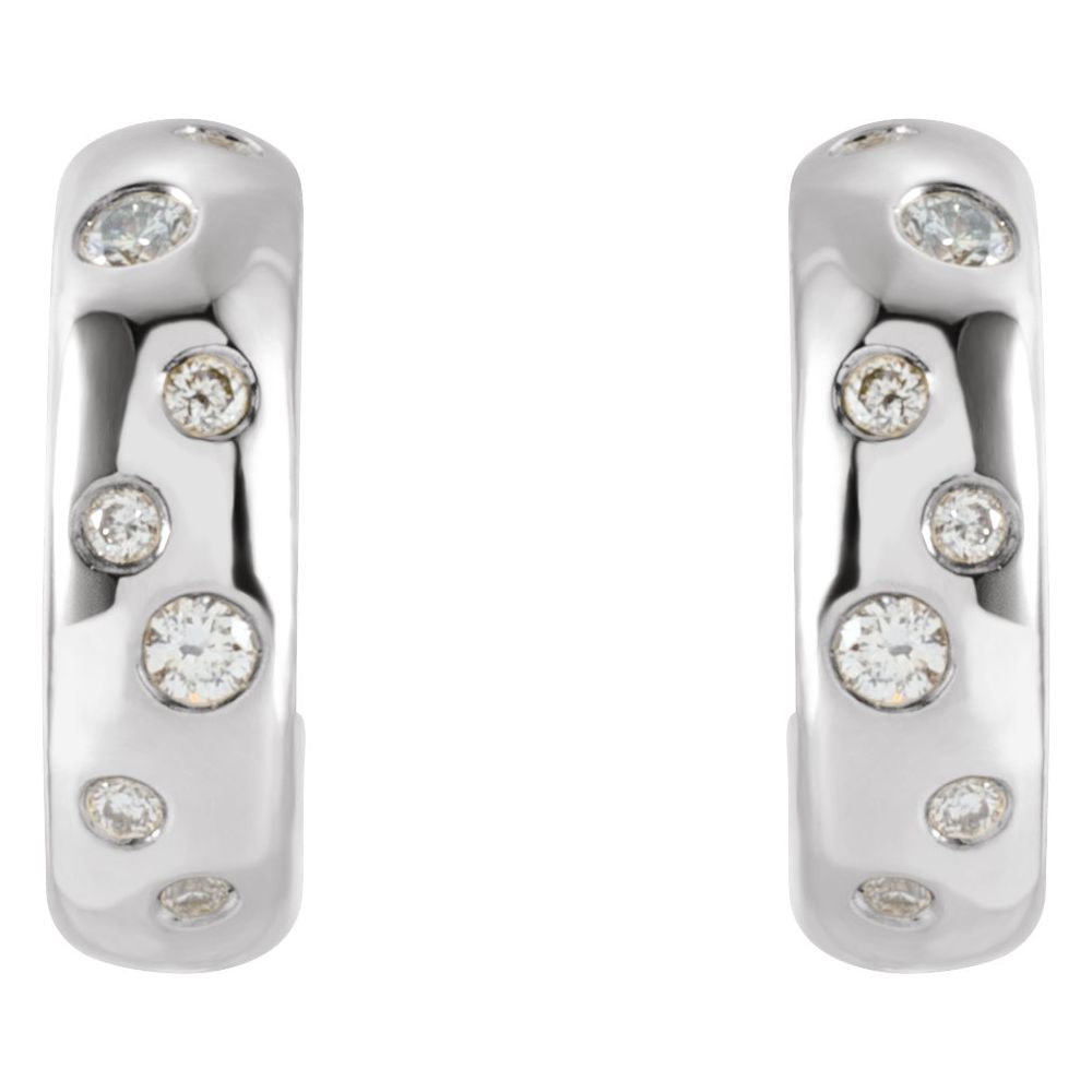 Chloe Diamond Huggie Earrings