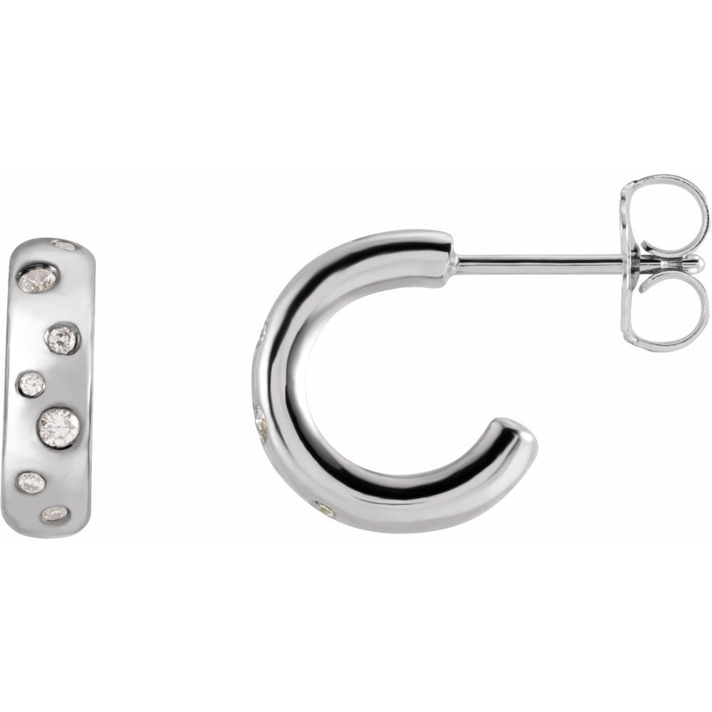 Chloe Diamond Huggie Earrings