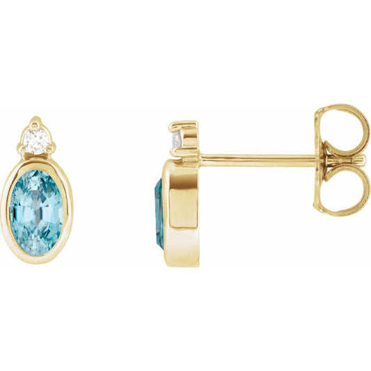 Yasmin Gemstone & Diamond Earrings